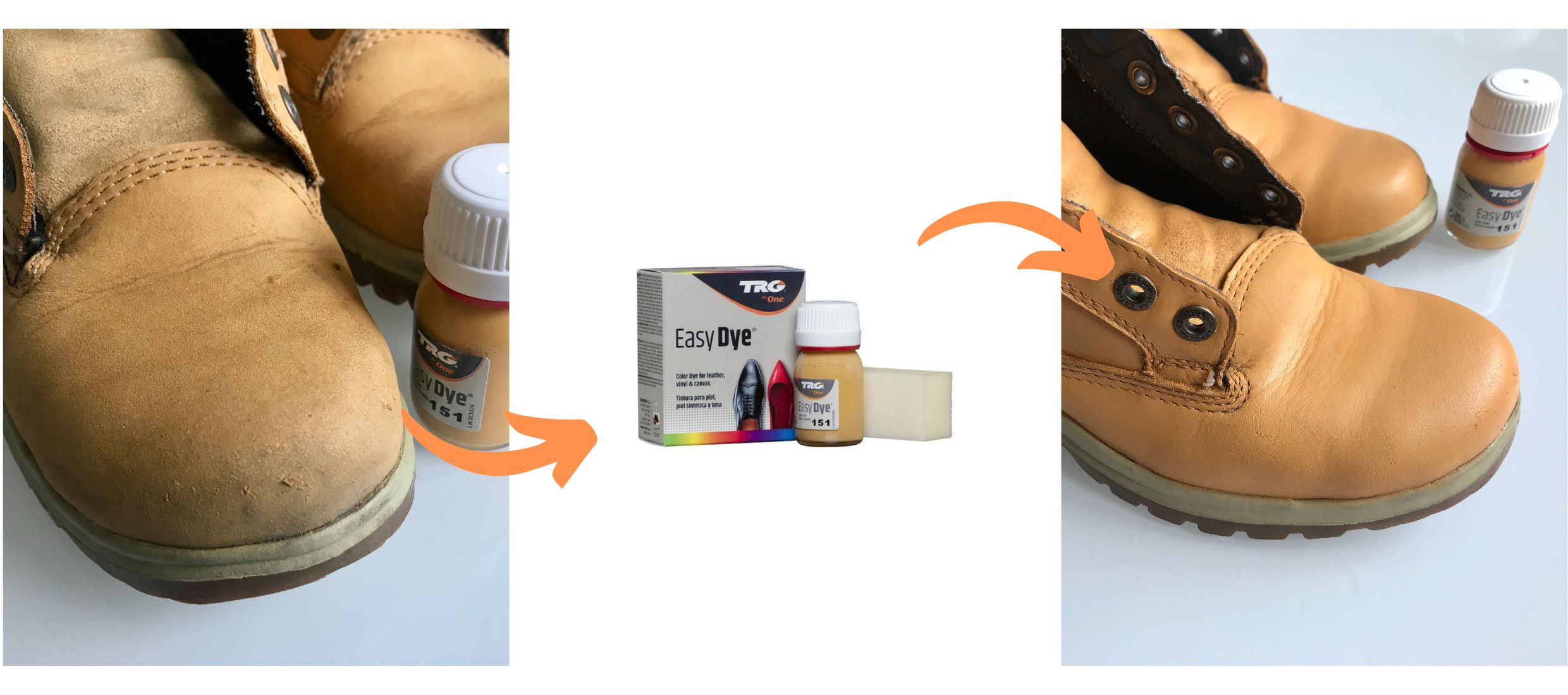 Béžová Barva na pohorky Easy Dye TRG Natural 151